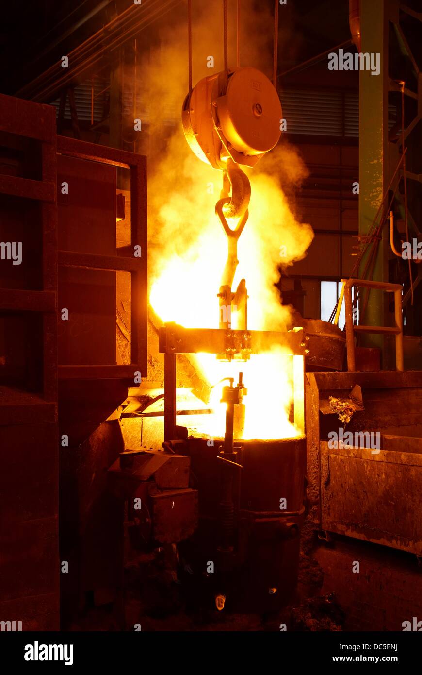 Steel foundry, metalworking, Gipuzkoa, Euskadi, Spain Stock Photo