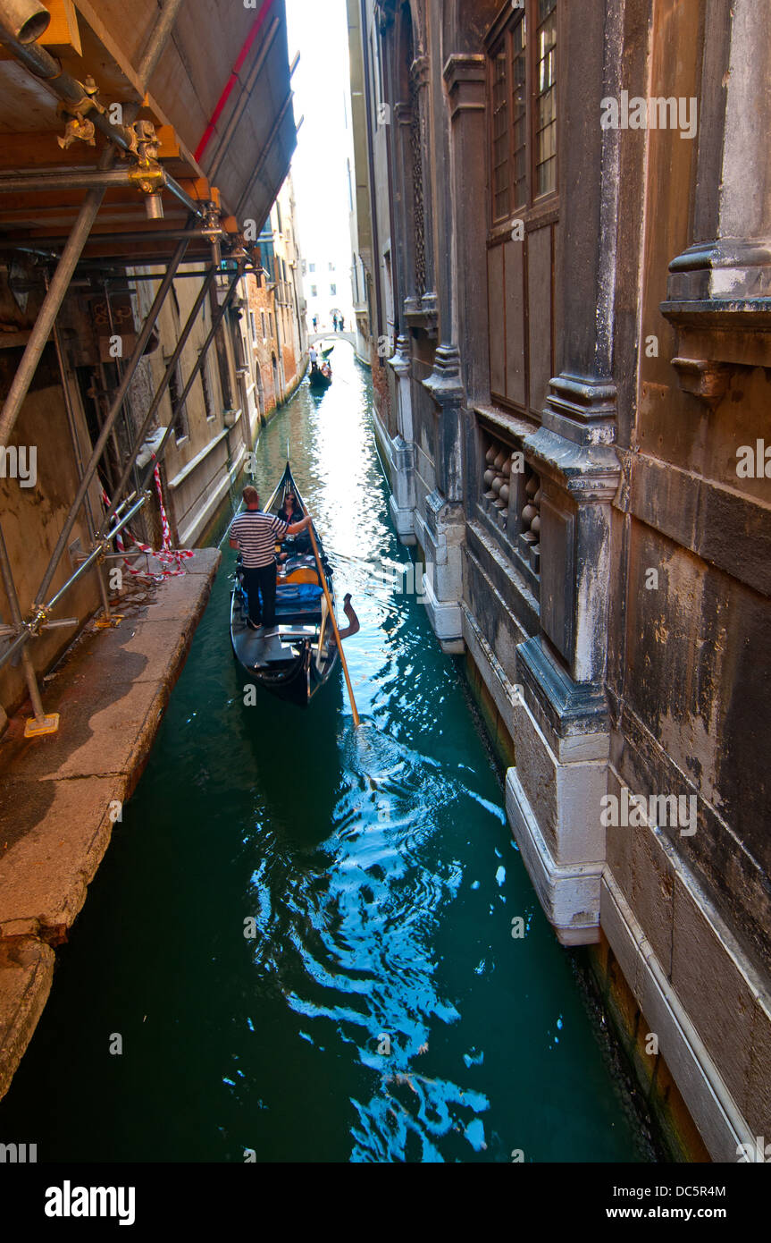 Venice Italy Gondolas on canal , most famous boat Stock Photo - Alamy