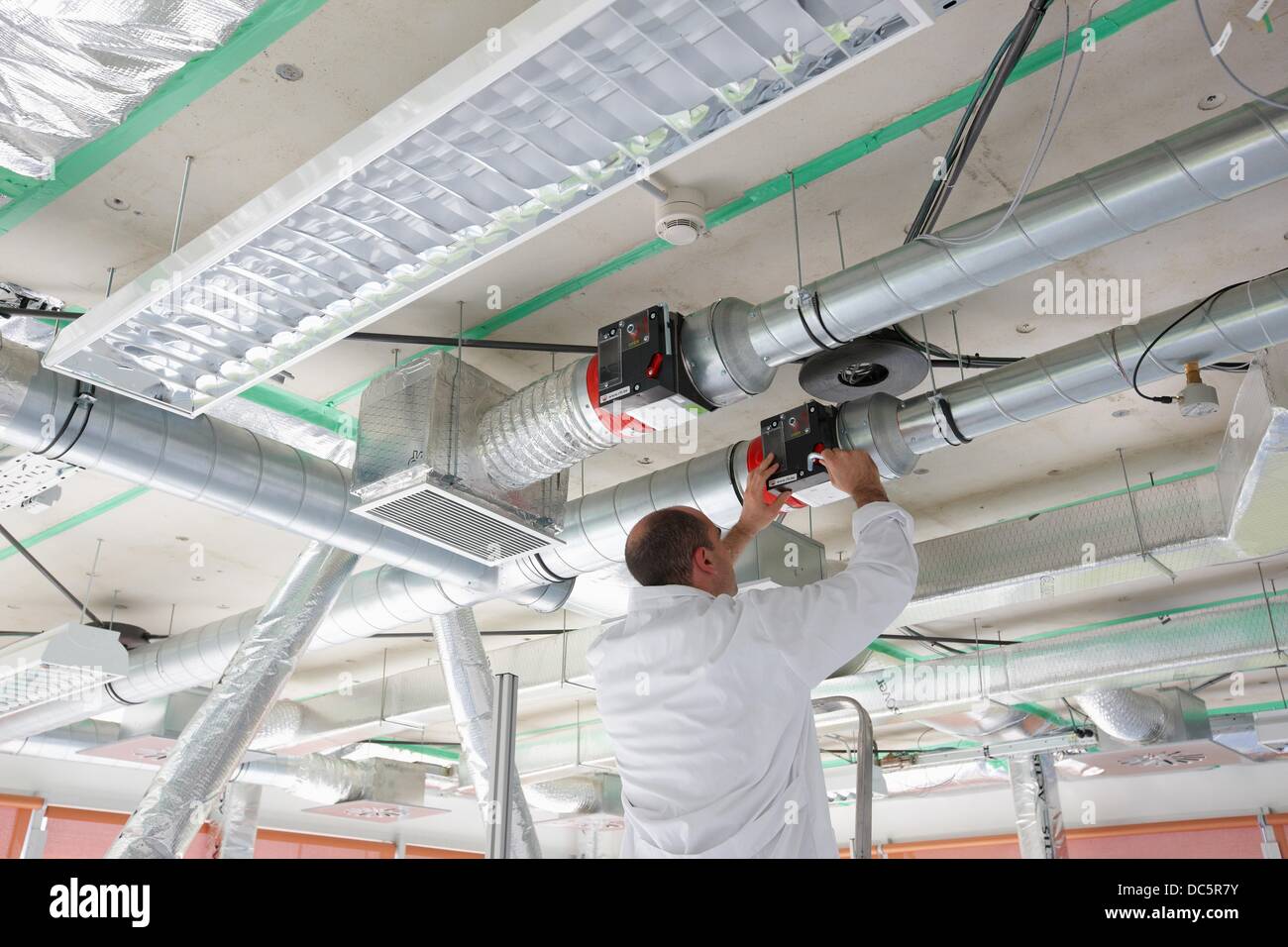 Treatment system air conditioning, Kubik, Experimental laboratory R u0026 D + i  for the development of new concepts, products and Stock Photo - Alamy