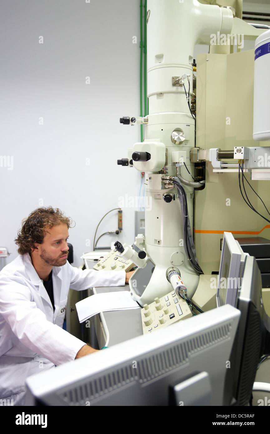 Transmission electron microscope  (TEM). Designed to offer a truly universal imaging and analysis solution for life sciences, Stock Photo