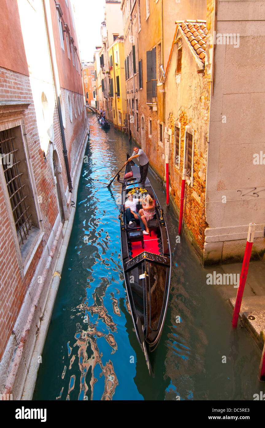 Venice Italy Gondolas on canal , most famous boat Stock Photo - Alamy