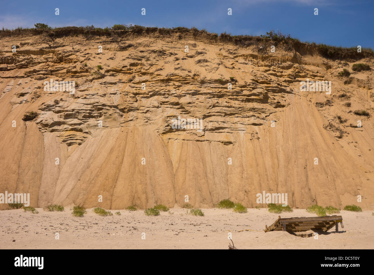 CAPE COD, MASSACHUSETTS, USA - Sand dunes at White Crest beach near town of Wellfleet. Stock Photo