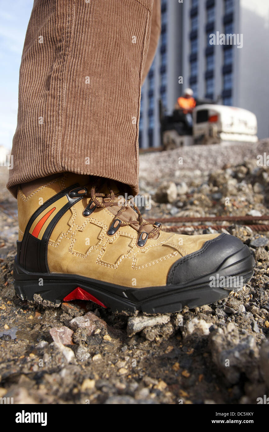 safety boots construction site