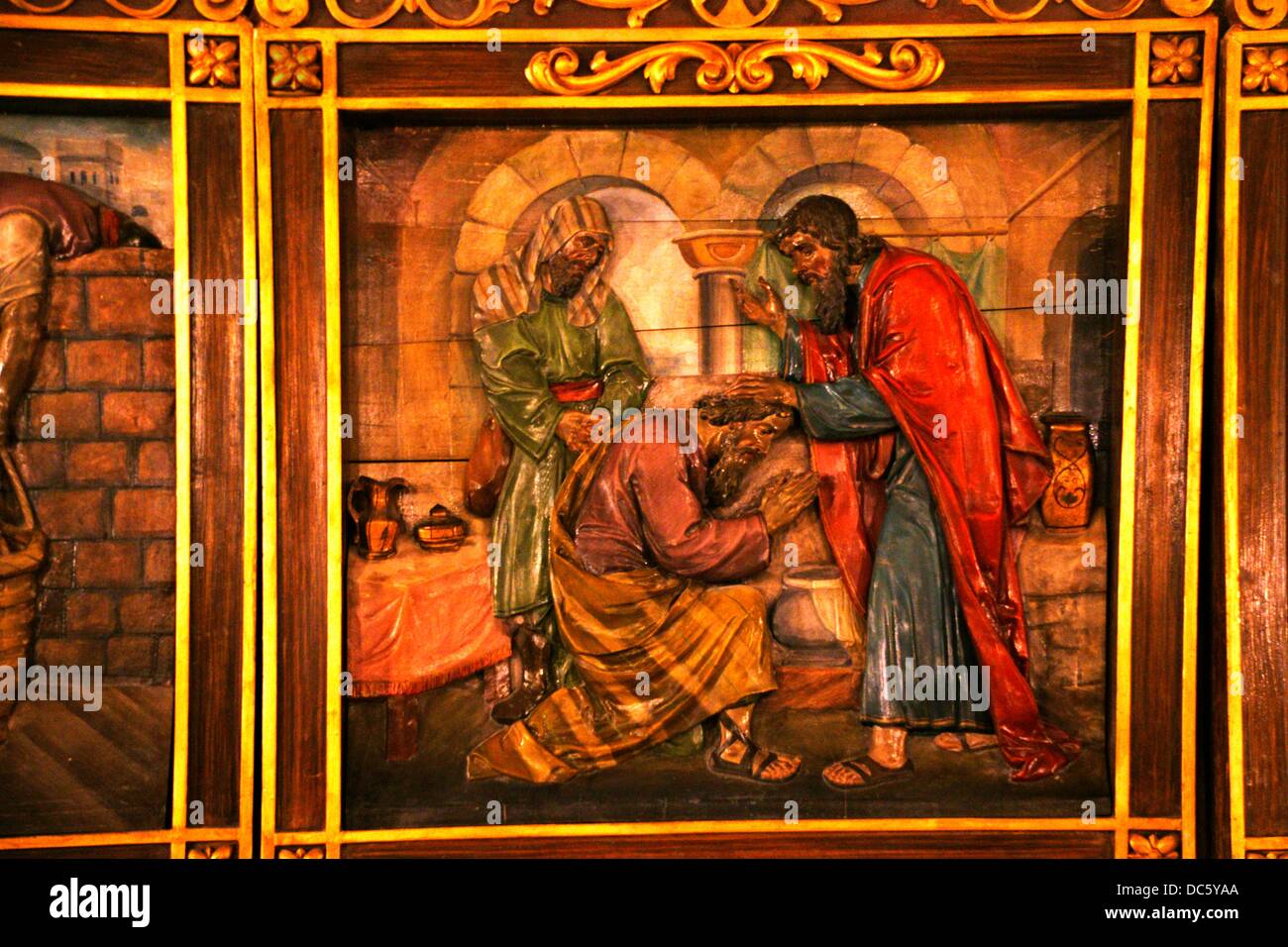 Baptism of Saint Paul by St Ananias inside the Chapel of Saint Ananias