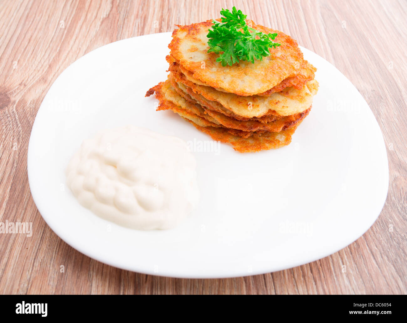 Delicious potato pancakes Stock Photo Alamy