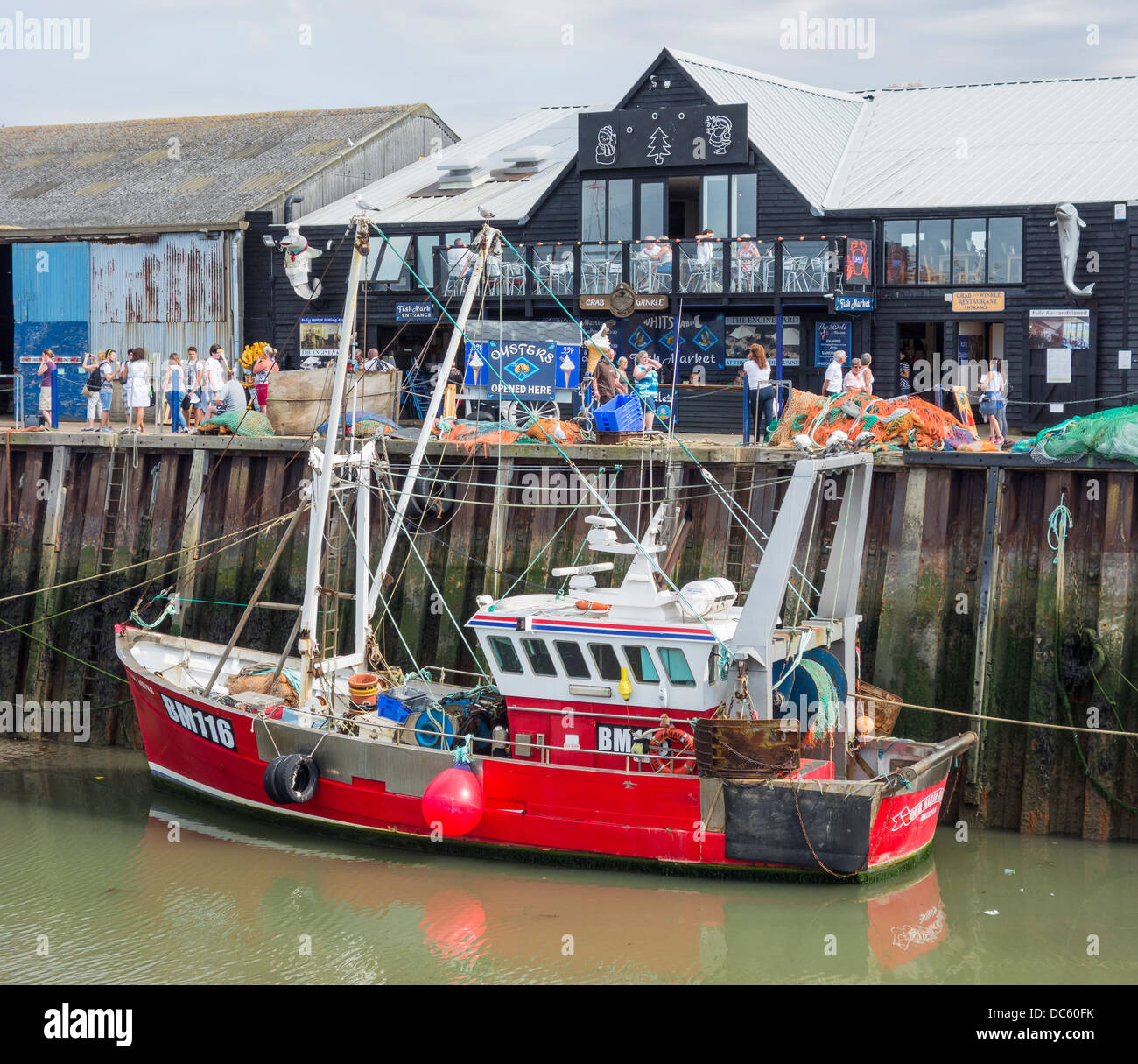 Whitstable Harbour Our Sarah Jayne Fishing Boat Stock Photo Alamy
