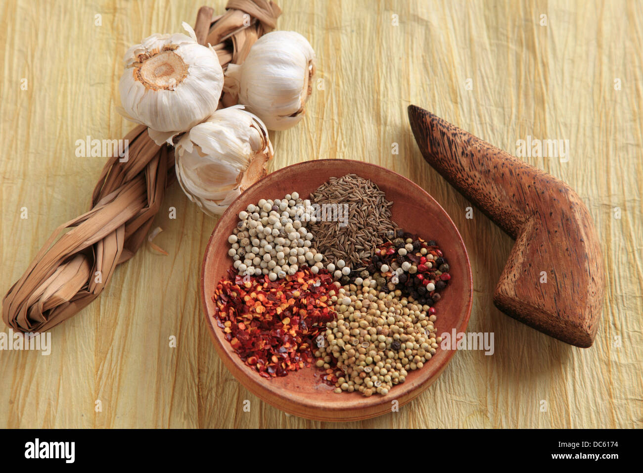 https://c8.alamy.com/comp/DC6174/garlic-spices-spice-grinder-DC6174.jpg
