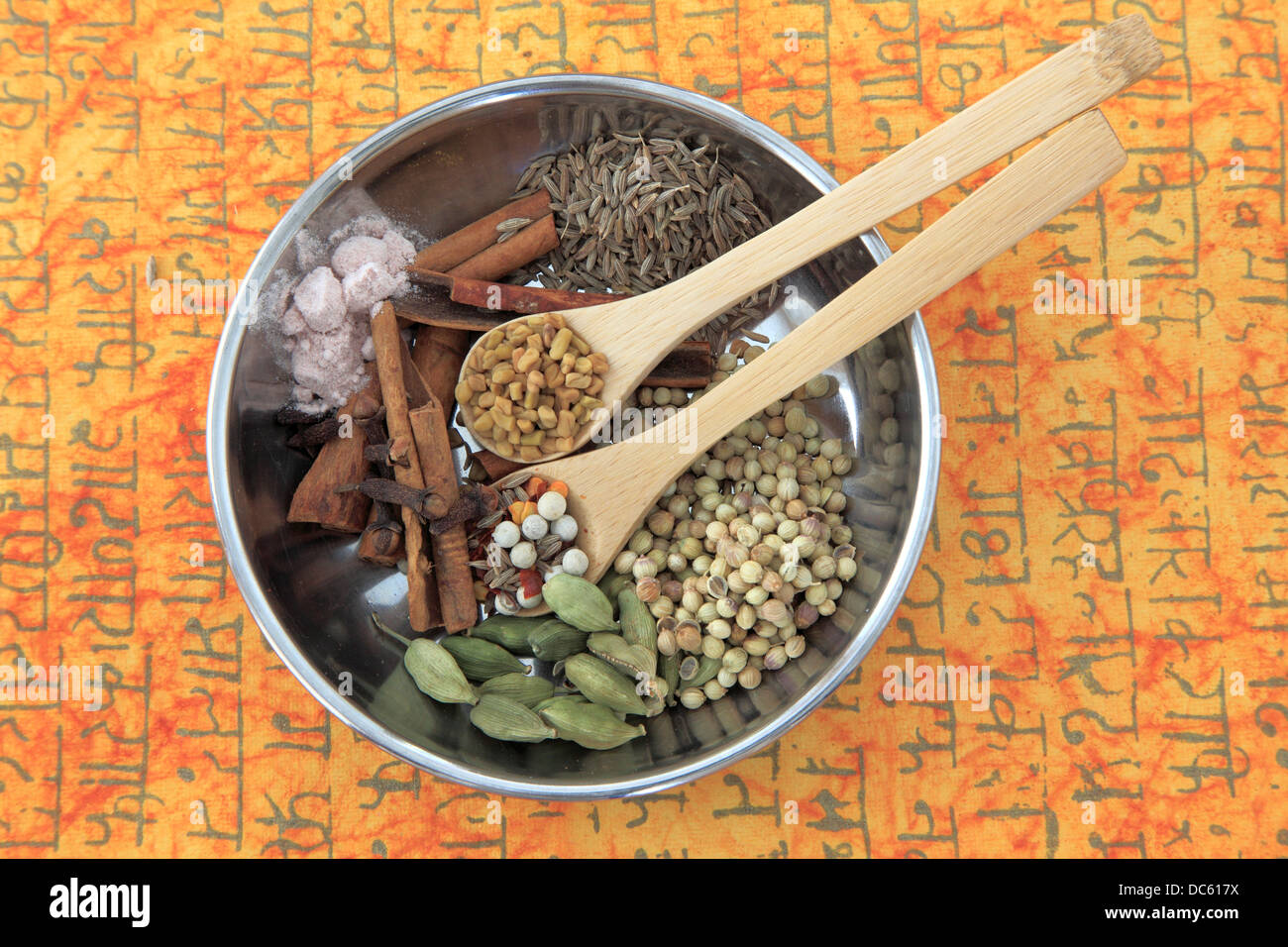 Garam masala, spice mix, Stock Photo