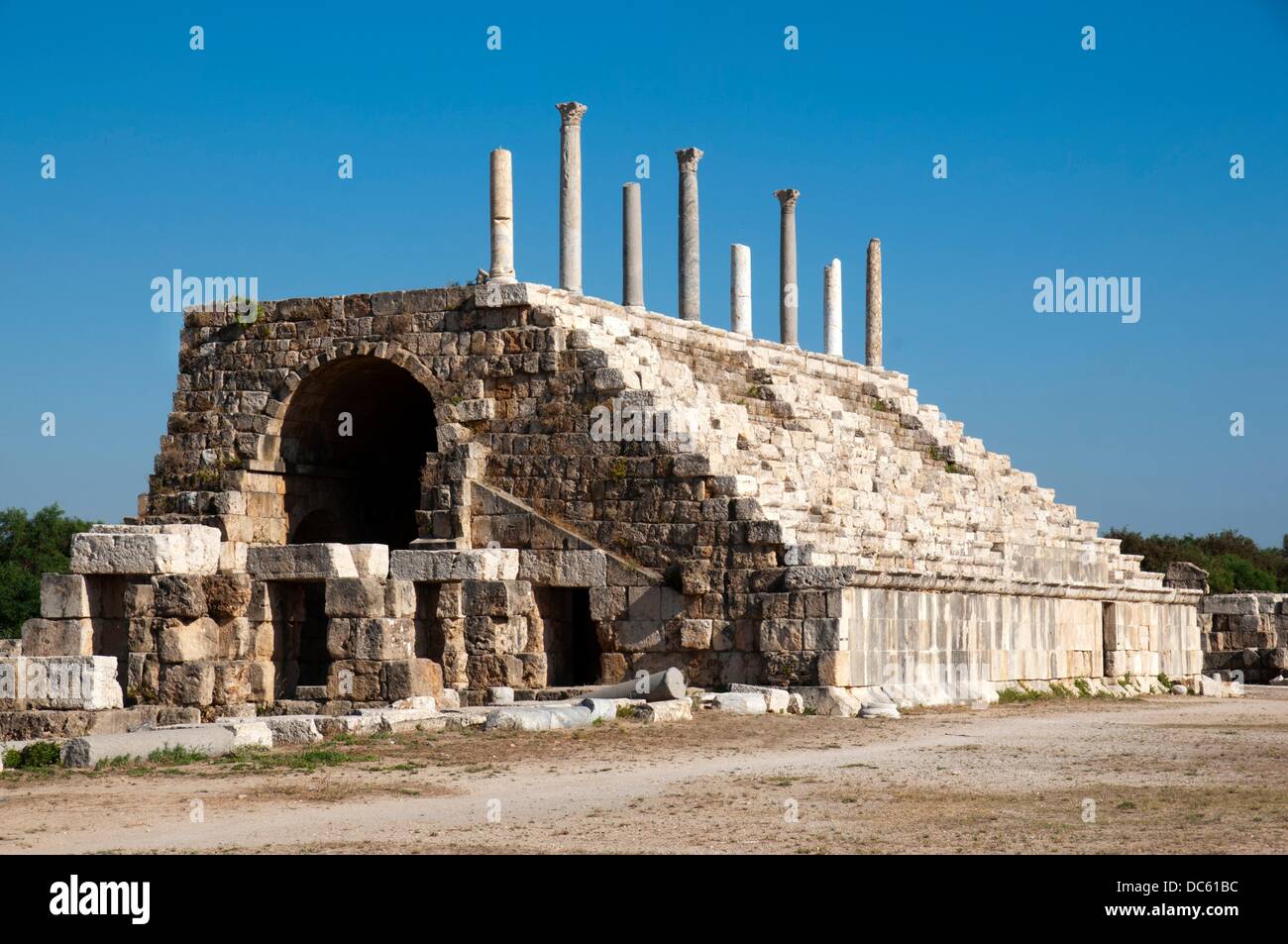 The Hippodrome , Al Bass site , Tyre Sour, UNESCO World Heritage Site  Lebanon Stock Photo