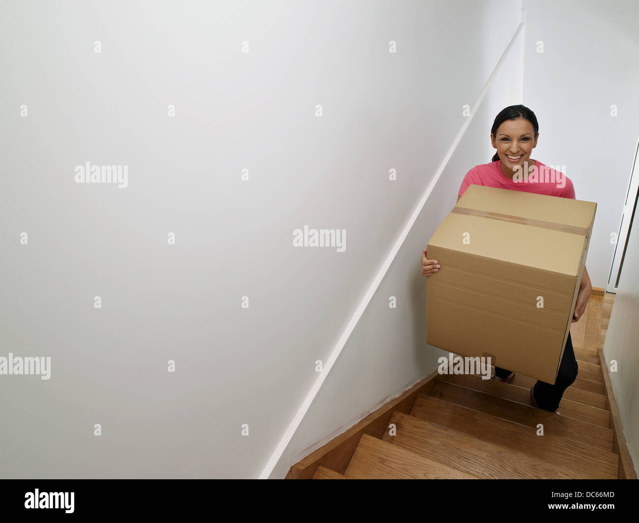 couple moving into new home Stock Photo