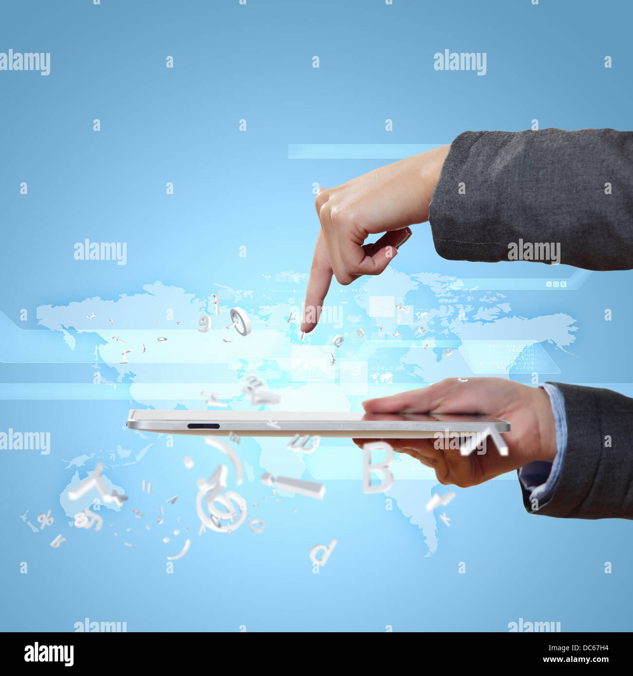 Touch screen computer device Stock Photo - Alamy