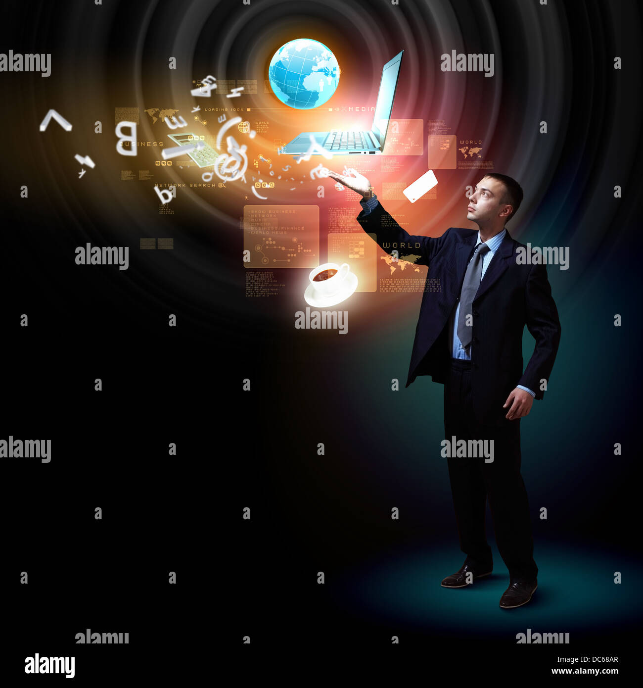 Modern technology in business Stock Photo Alamy