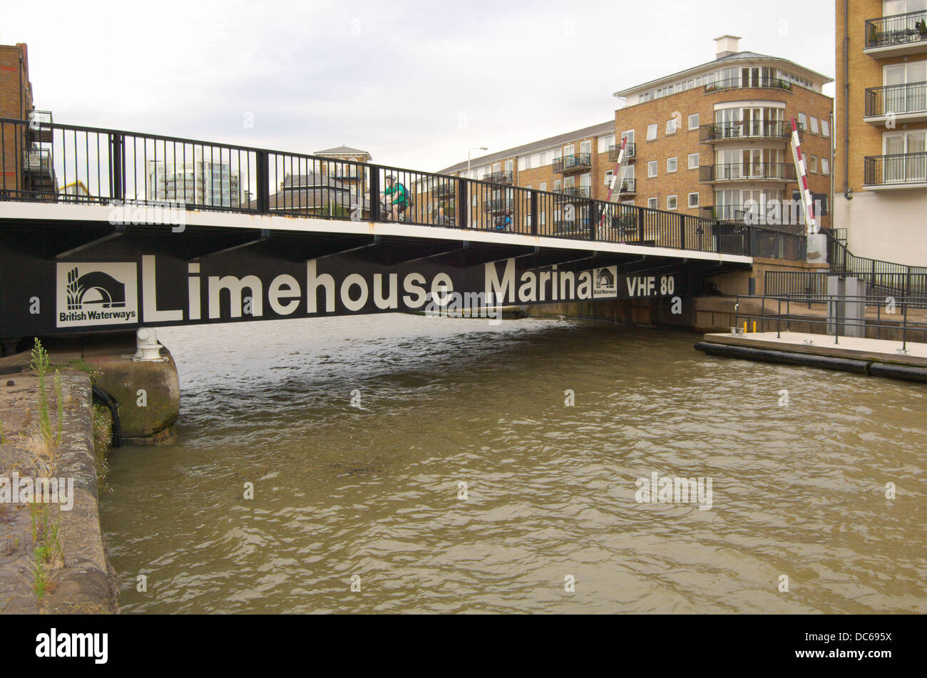 Limehouse Marina in London, England Stock Photo