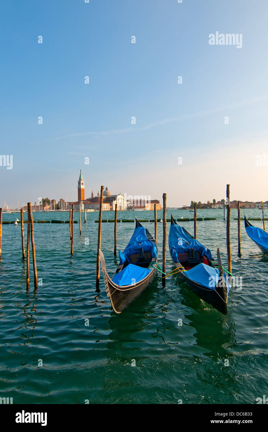 Venice Italy Gondolas on canal , most famous boat Stock Photo - Alamy