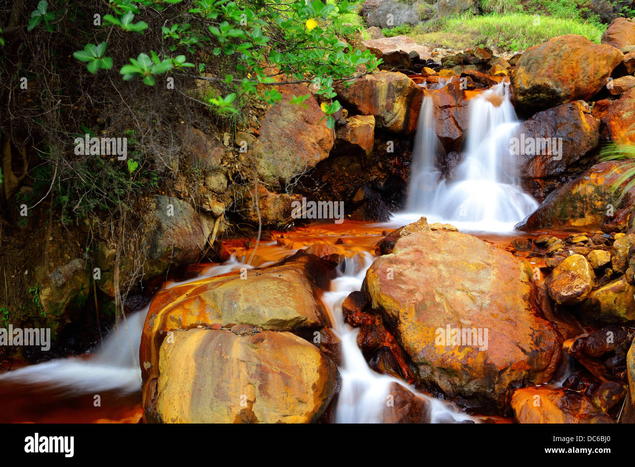 Golden Waterfall in Taiwan Stock Photo - Alamy