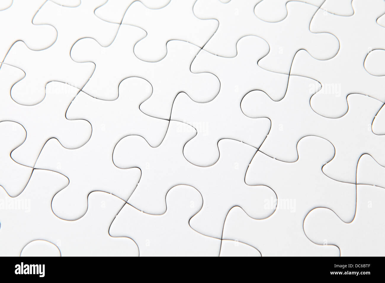 Blank jigsaw puzzle Stock Photo Alamy