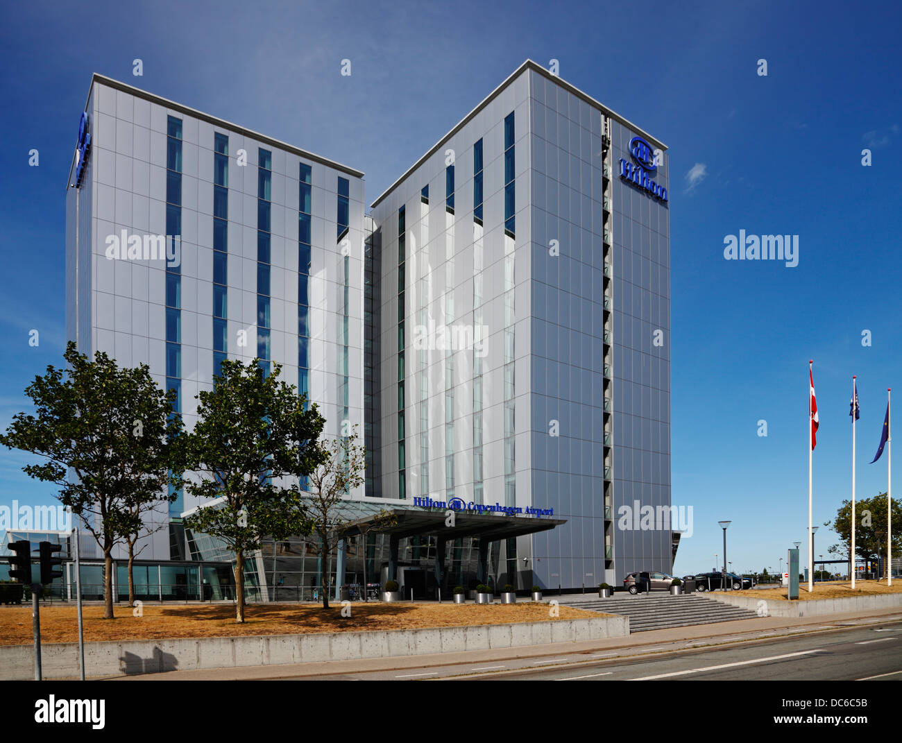 The Hilton hotel at the airport in Copenhagen, Denmark Stock Photo