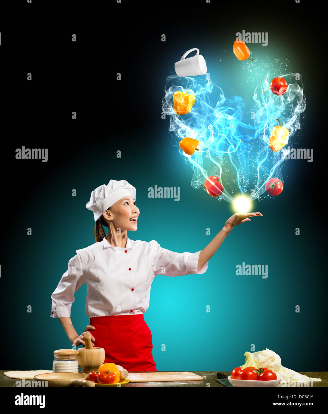 magic in the kitchen Stock Photo Alamy