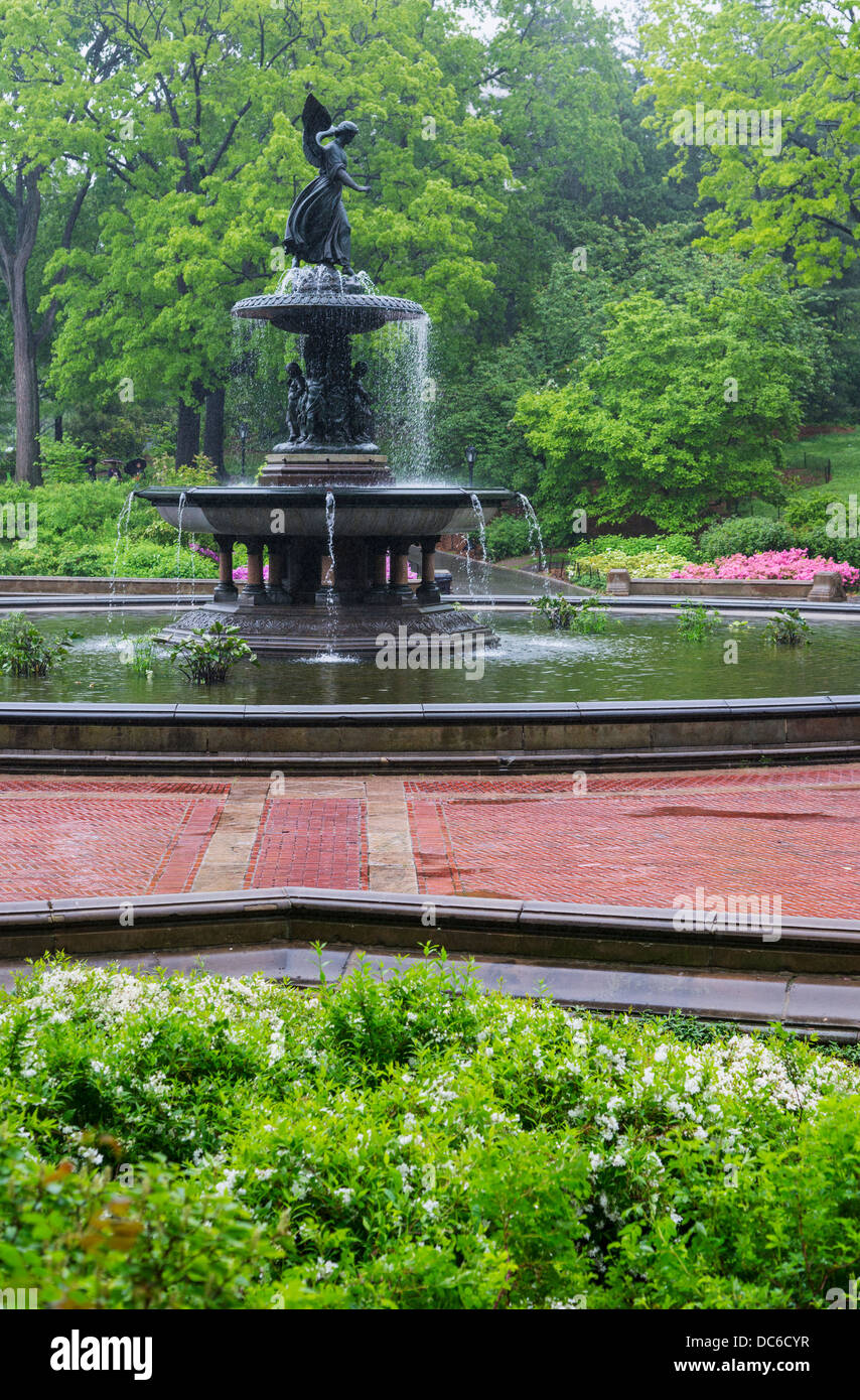 USA, New York, New York City, Central Park, Bethesda fountain in
