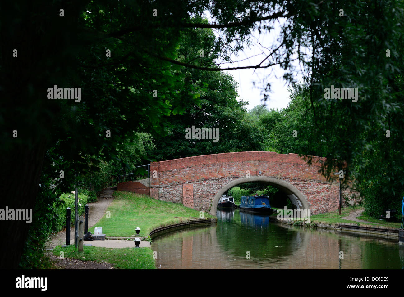 A bridge over a canal in the UK Stock Photo