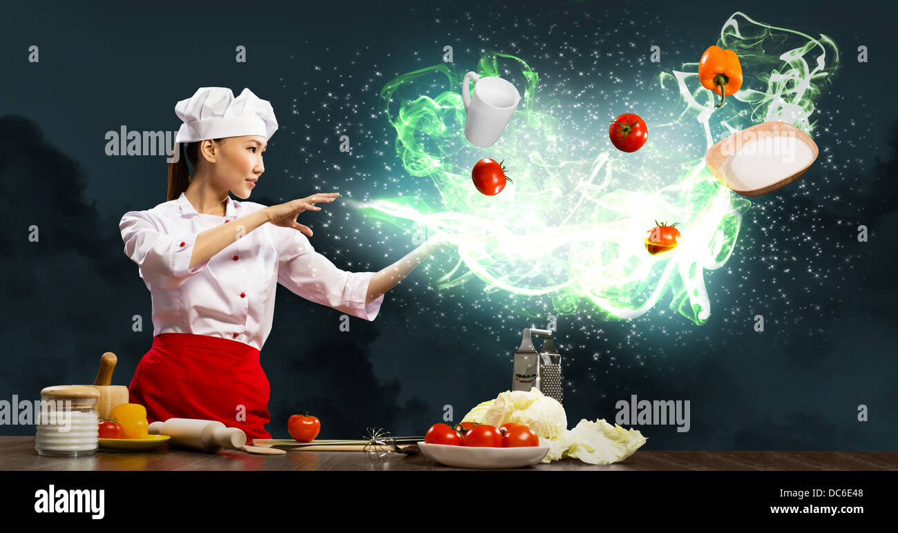 magic in the kitchen Stock Photo Alamy