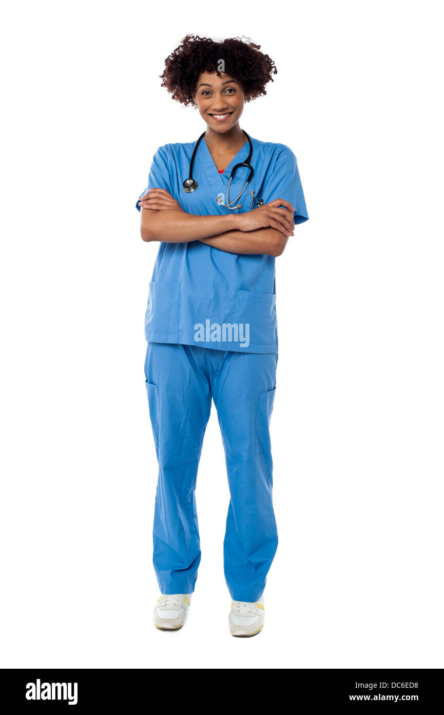 Doctor nurse crossed arms hi-res stock photography and images - Alamy