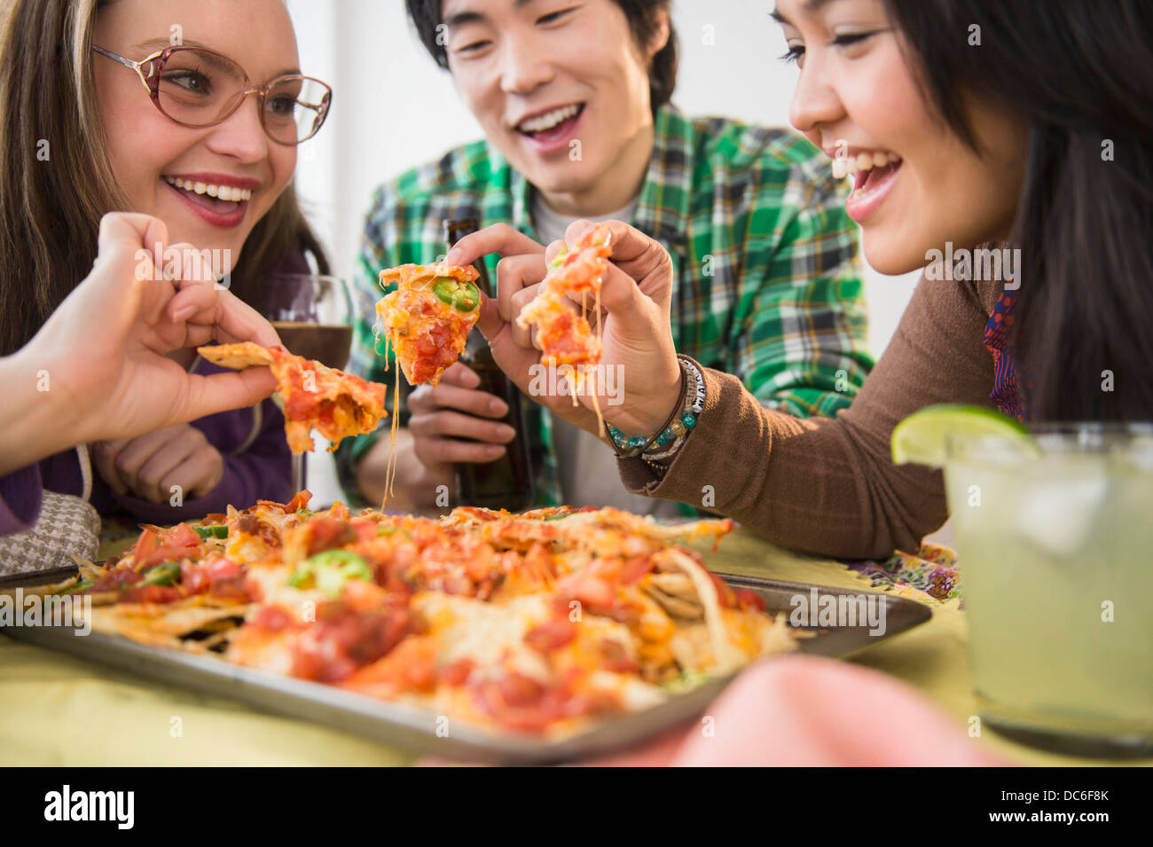 Eating Nachos High Resolution Stock Photography and Images Alamy