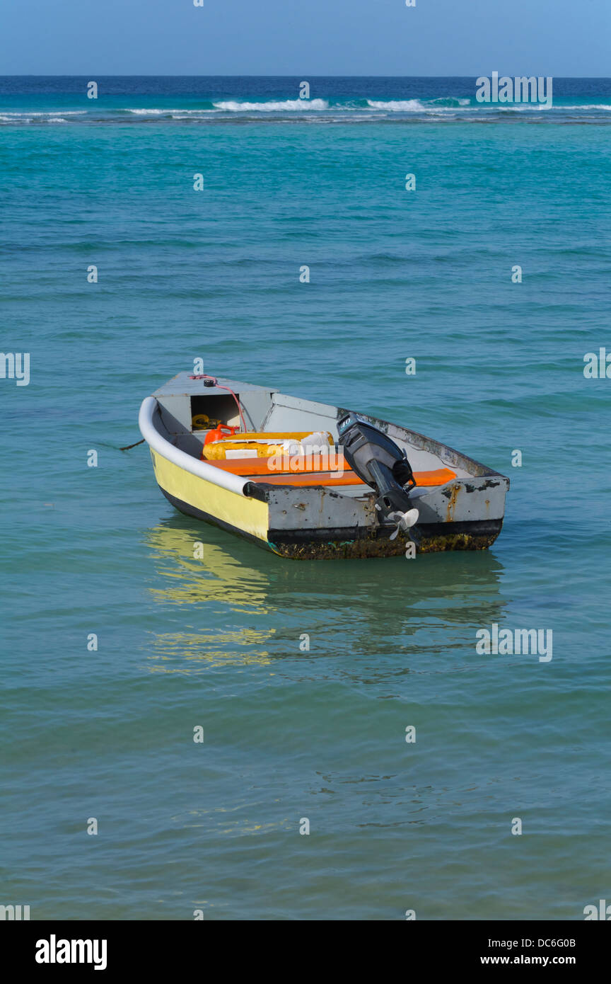 One man's fishing boat in Barbados Stock Photo Alamy