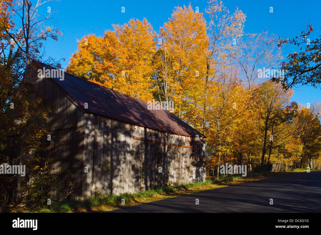Barn fall foliage in vermont hi-res stock photography and images - Alamy