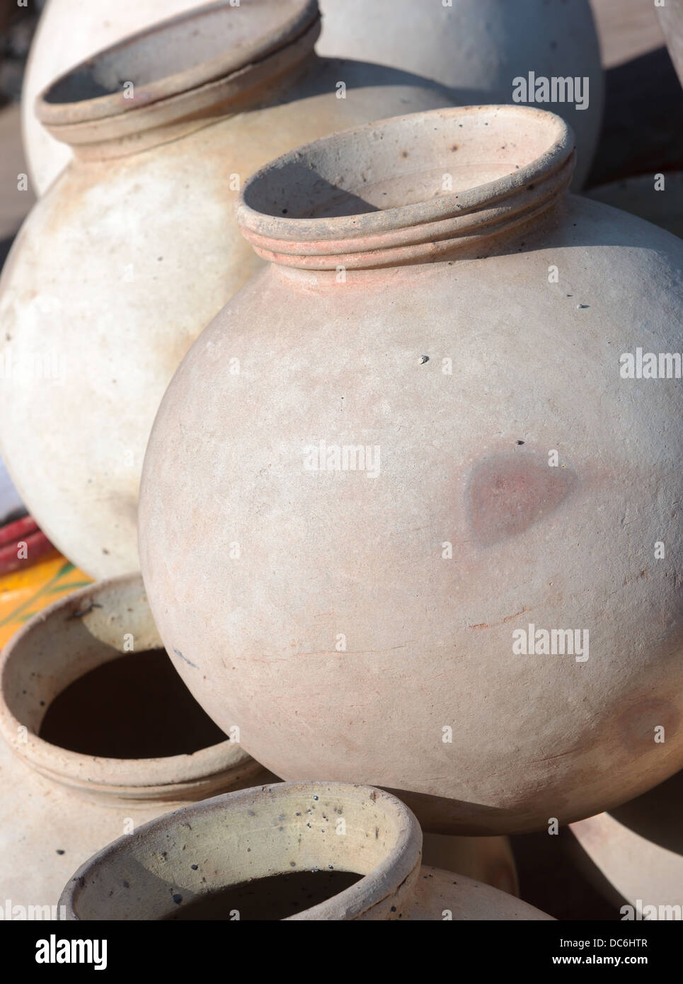 Clay pots for sale. India Stock Photo Alamy