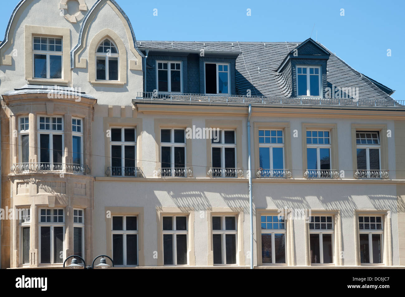 Renovate old House in St Wendel Downtown Stock Photo