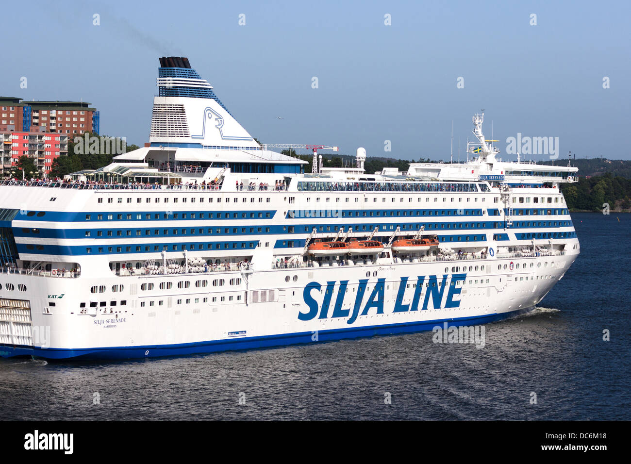M.V. Silja Serenade,Silja Line ferry, on a route connecting Stockholm Sweden to Helsinki Finland M.V. Silja Serenade,Silja Line ferry, on a route connecting Stockholm Sweden to Helsinki Finland