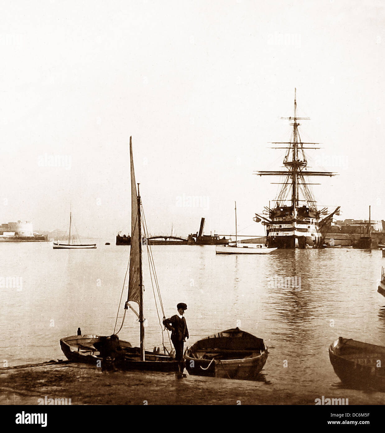 HMS Victory Victorian period Stock Photo