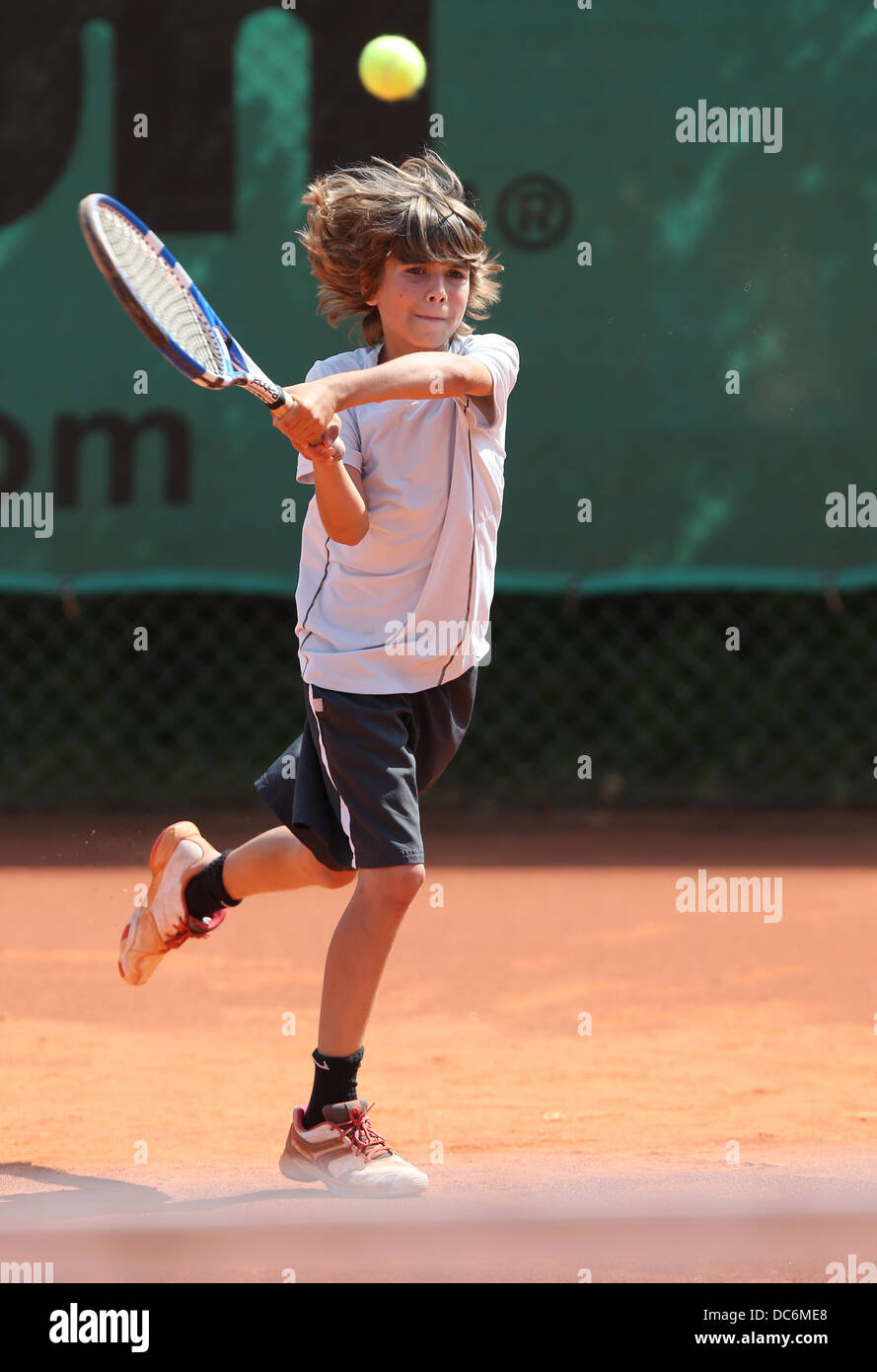 Statua Tennis Boy 8.5cm - Decorazione Poliresina Per Scrivania O Collezione