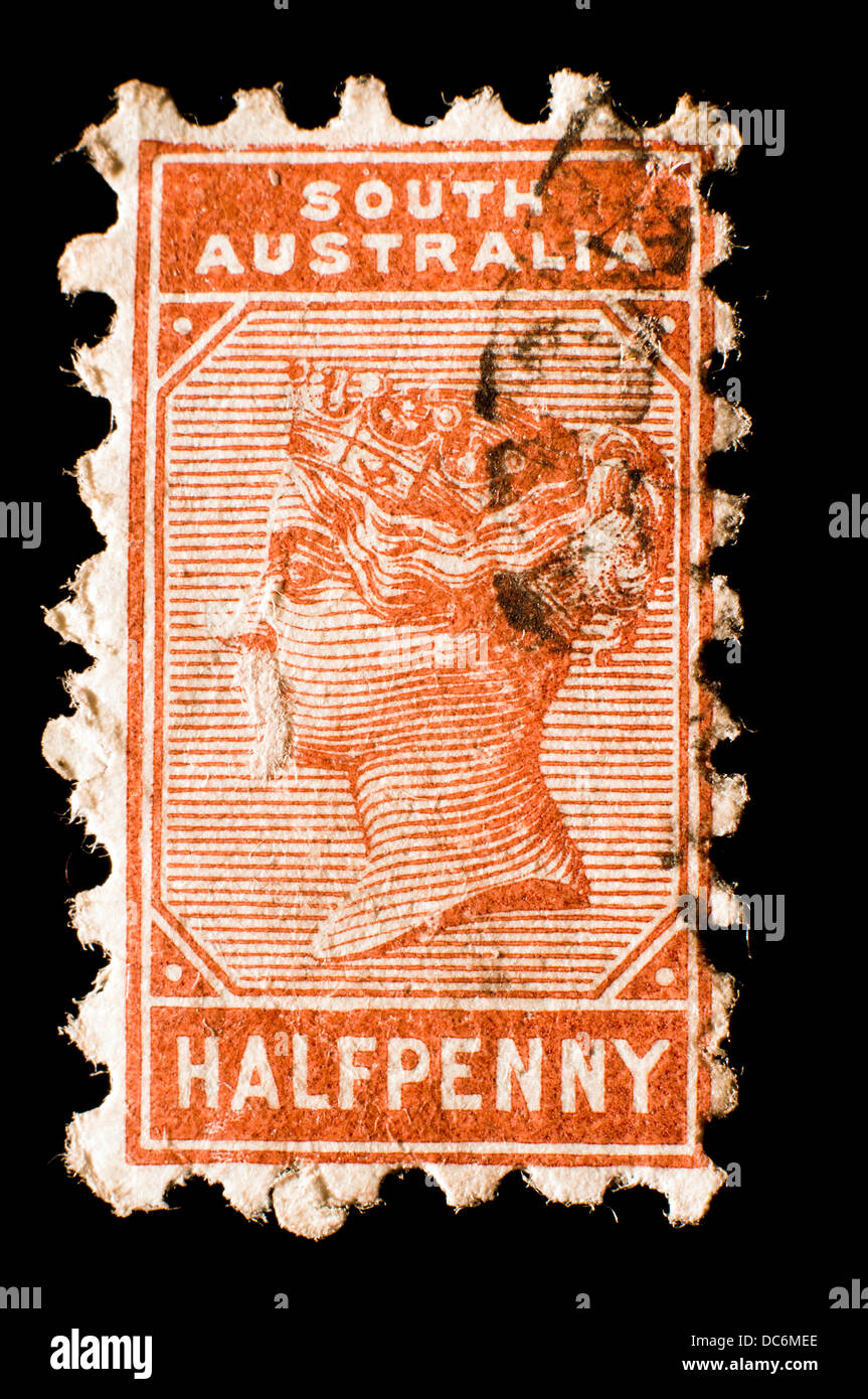 Queen victoria postage stamp australia hires stock photography and