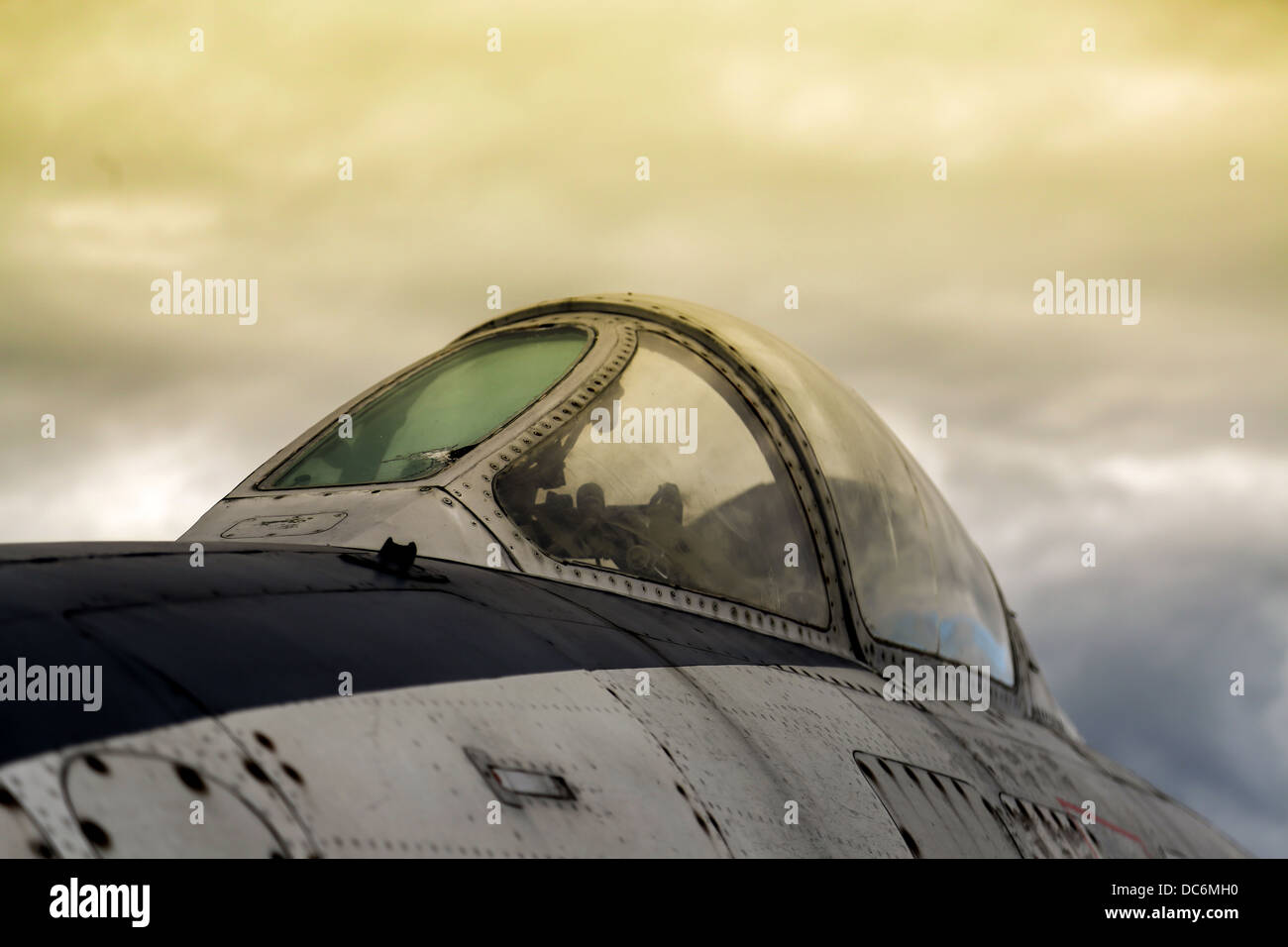 Vintage military airplane Stock Photo - Alamy