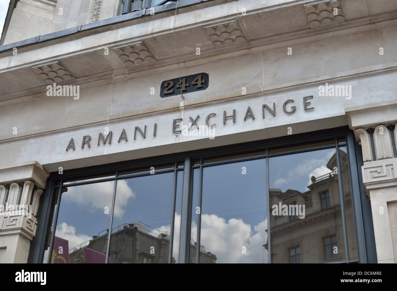 Armani Exchange fashion store in Regent Street, London, UK Stock Photo -  Alamy