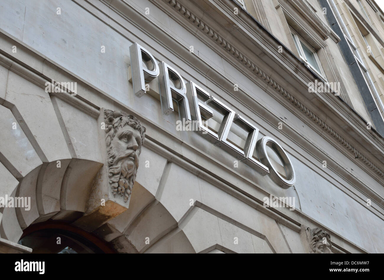 Prezzo Italian restaurant in St Martin's Lane, Covent Garden, London, UK. Stock Photo