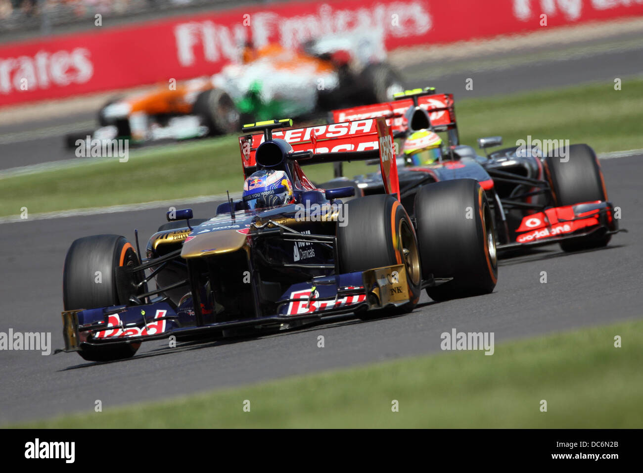Daniel Ricciardo, Toro Rosso F1 at the 2013 F1 British Grand Prix, Silverstone. Stock Photo