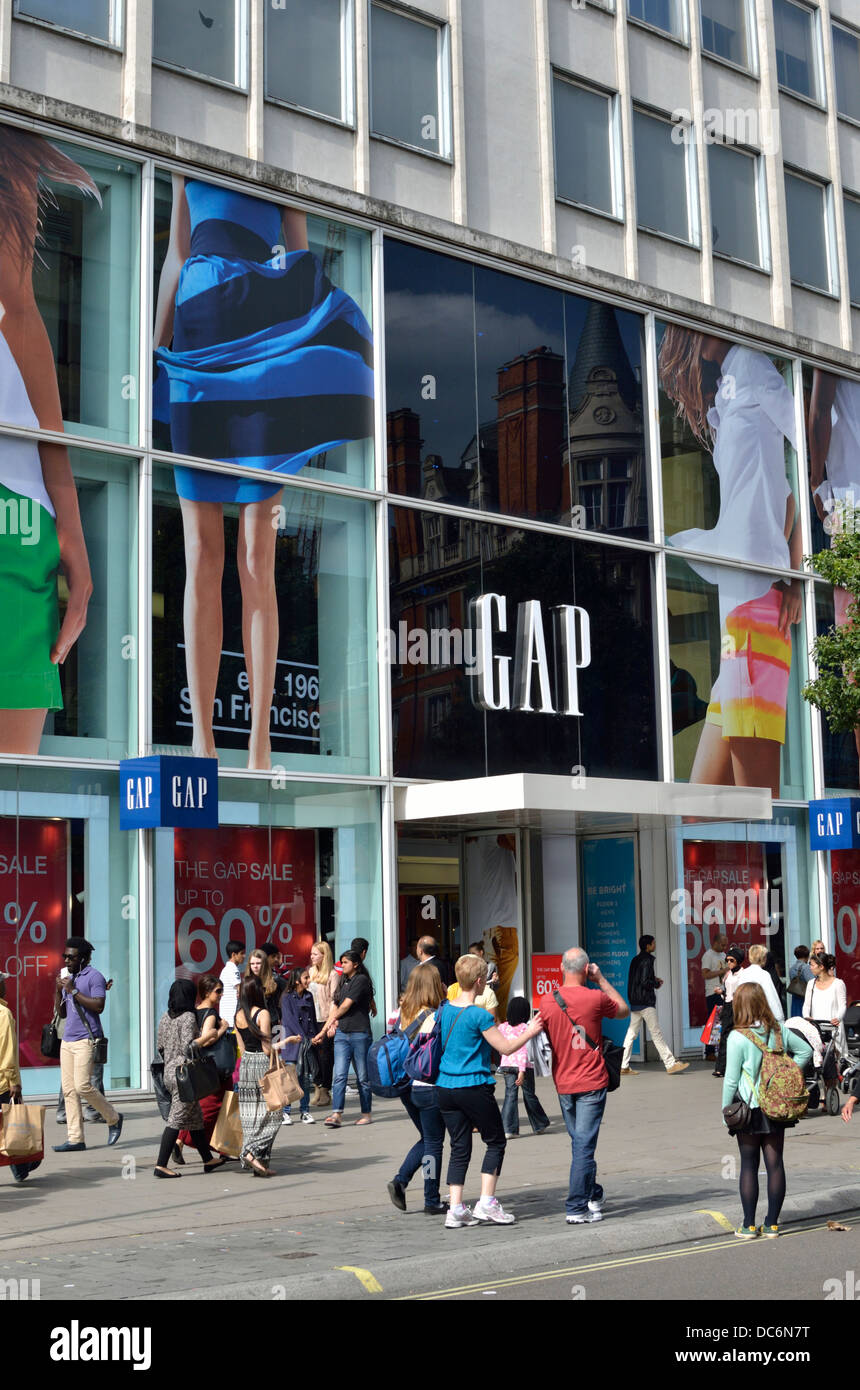 GAP fashion store in Oxford Street, London, UK Stock Photo - Alamy