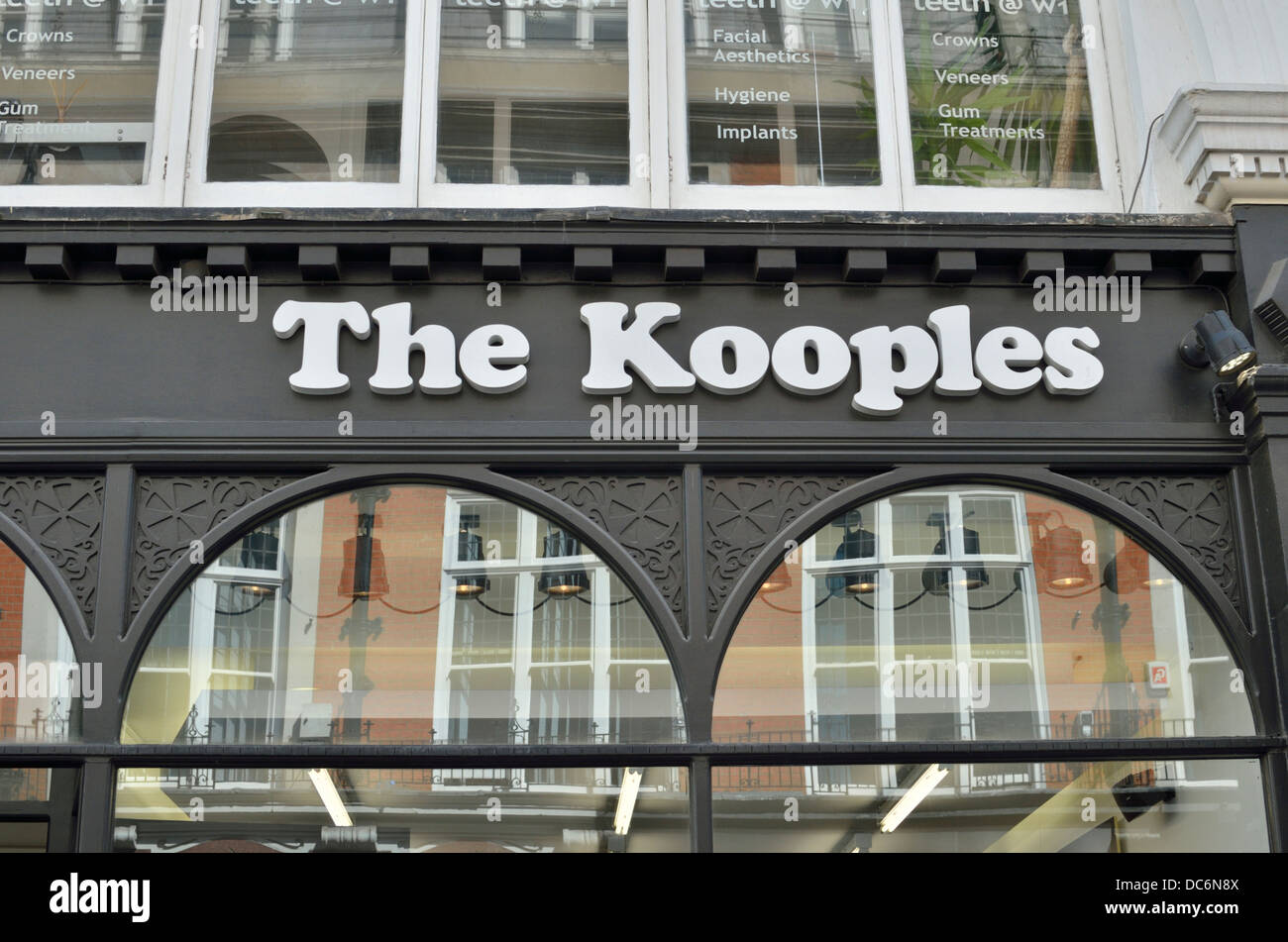 The Kooples men's clothes store in South Molton Street, Mayfair, London, UK. Stock Photo