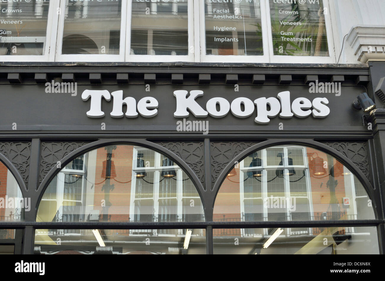 The Kooples men's clothes store in South Molton Street, Mayfair, London