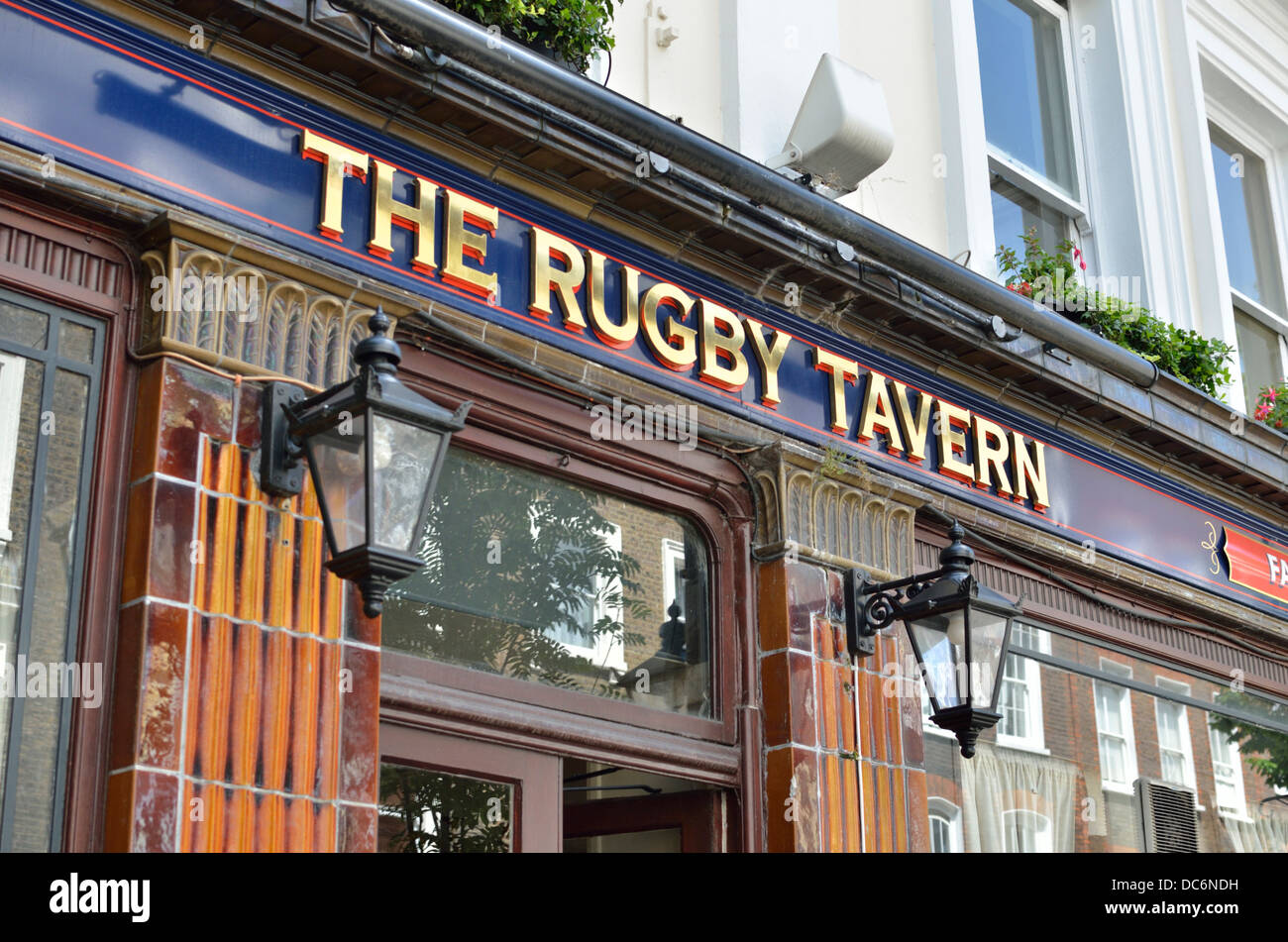The Rugby Tavern pub in Great James Street, Bloomsbury, London, UK Stock Photo