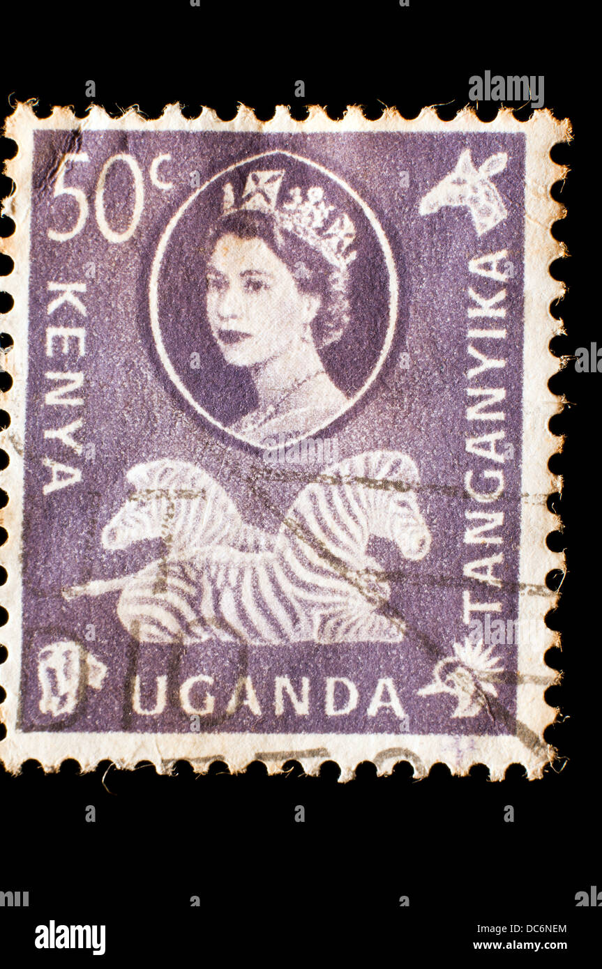 Kenya Uganda Tanganyika postage stamp Stock Photo Alamy
