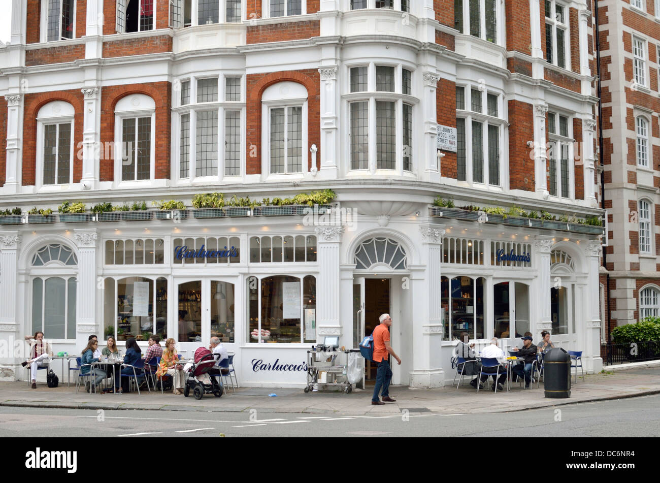 Carluccio's restuarant in St. John's Wood, London, UK. Stock Photo