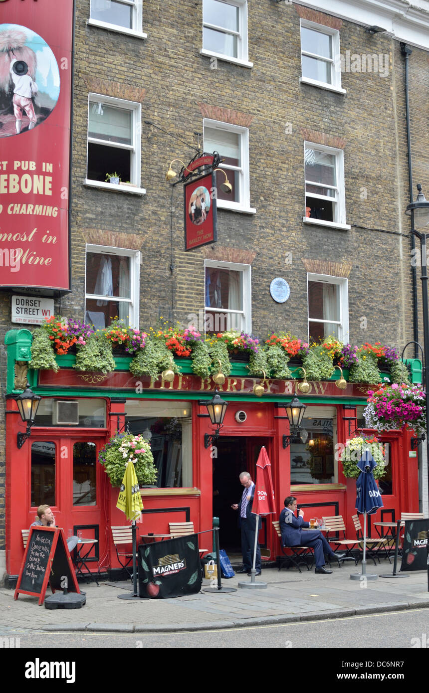 The Barley Mow pub in Dorset Street, Marylebone, London, UK Stock Photo