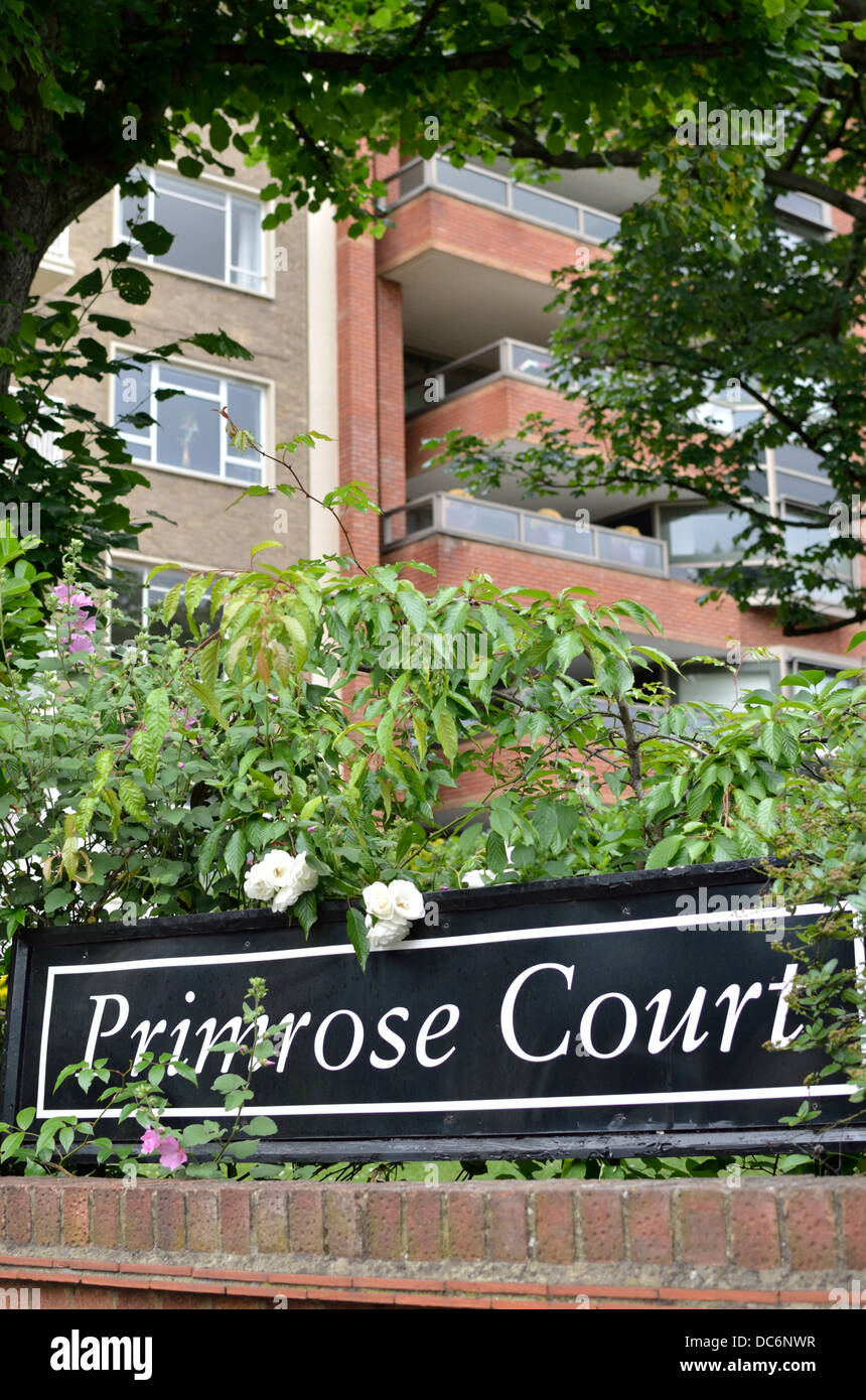 Primrose Court apartments in Prince Albert Road NW8, London, UK Stock Photo