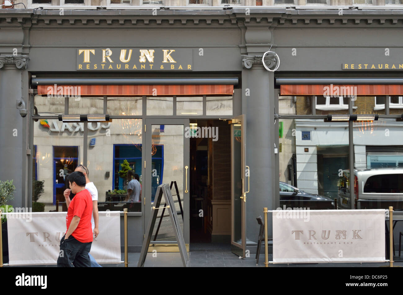 Trunk restaurant and bar in Warren Street, Fitzrovia, London, UK. Stock Photo