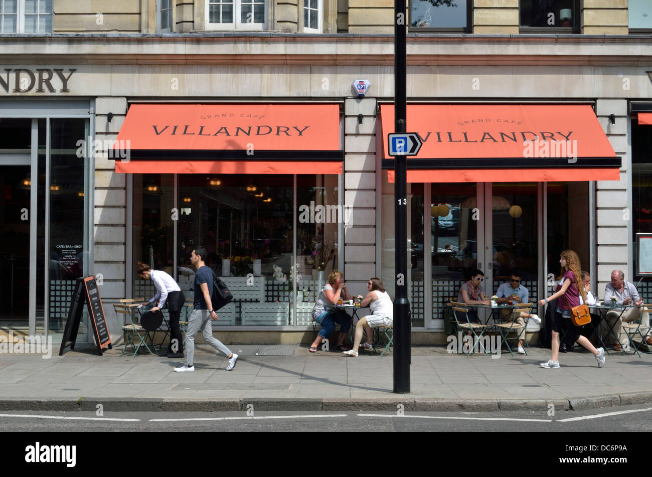 Villandry grand cafe restaurant in Great Portland Street, Fitzrovia