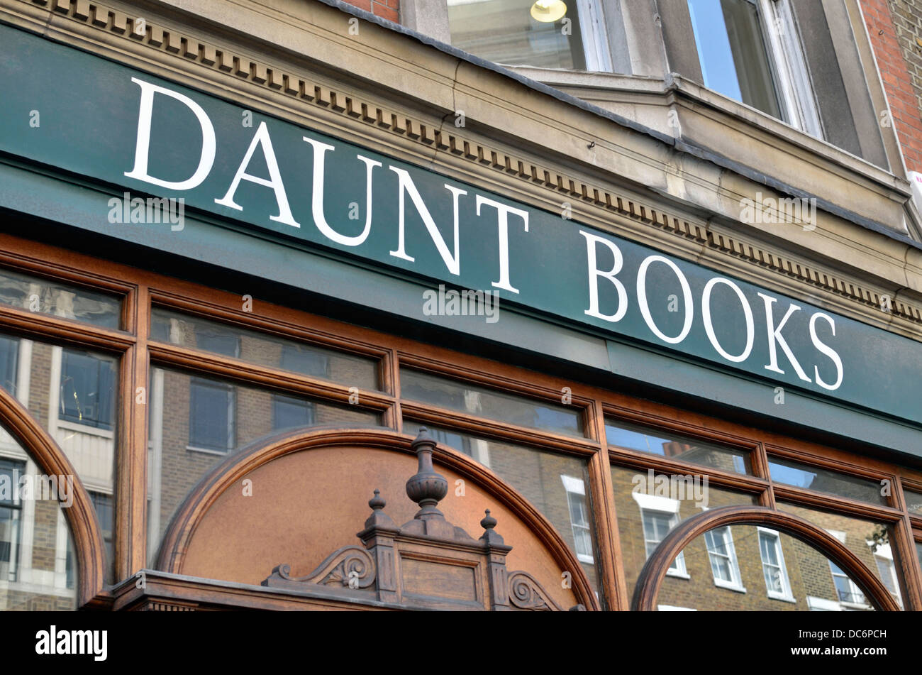 Daunt Books bookshop in Marylebone High Street, Marylebone, London, UK. Stock Photo